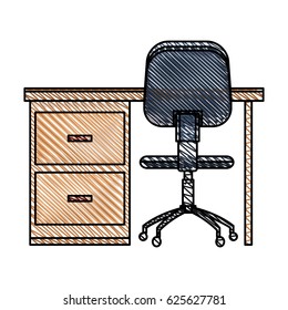 desk chair workplace image