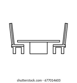 Desk with chairs