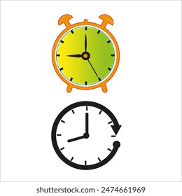 desk clock with clock icon