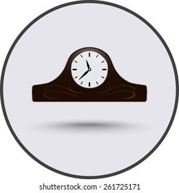 Desk clock label icon