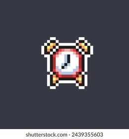 desk clock in pixel art style