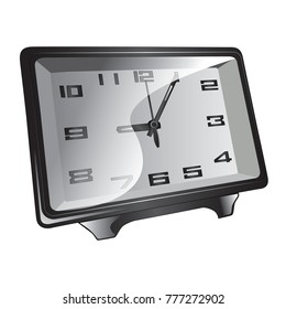 desk clock vector