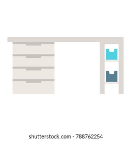 Desk color flat