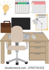 für die Arbeit erforderliche Schreibtischrechnerdokumente