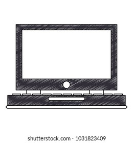 Desk computer symbol