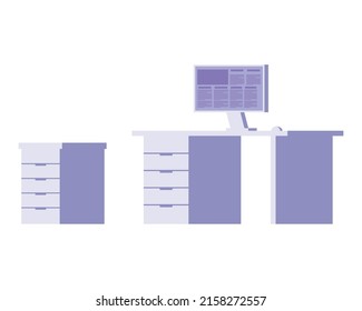 escenario de escritorio y oficina de escritorio