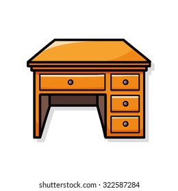 School Desk Cartoon Images, Stock Photos & Vectors | Shutterstock