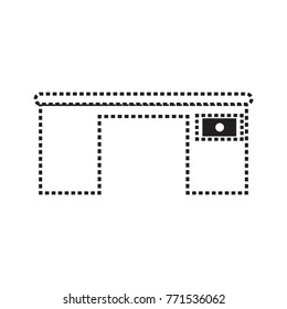 desk with a drawer icon