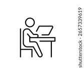Desk Educate Study Outline Icon Online Education