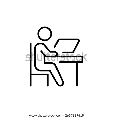 Desk Educate Study Outline Icon Online Education