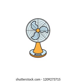 Desk Fan Icon Template Design