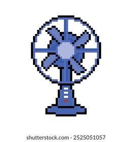 ARTE DE PIXELS DE VENTO DO VENTILADOR DA MESA