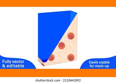 Schreibtischdateikasten, Bürokastenvorlage und 3D-Box-Design