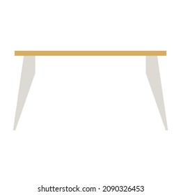 desk flat clipart vector illustration