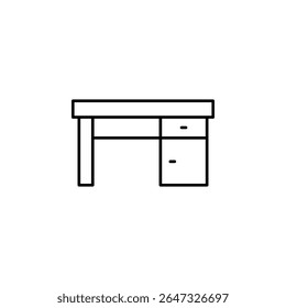 desk, furniture, office, table icon