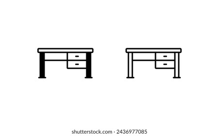 Diseño de icono de escritorio con fondo blanco ilustración de stock