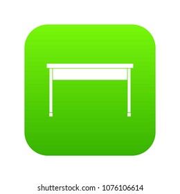 Desk icon digital green for any design isolated on white vector illustration