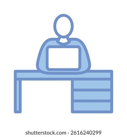 Desk Icon Element For Design