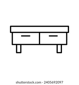 desk icon, home furniture, Simple Set suitable for any purpose. Web design, mobile apps.	