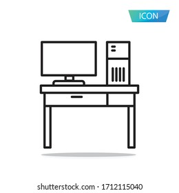 Icono de escritorio aislado en fondo blanco.