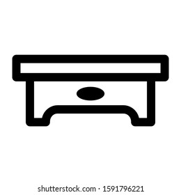 desk icon isolated sign symbol vector illustration - high quality black style vector icons
