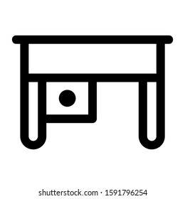 desk icon isolated sign symbol vector illustration - high quality black style vector icons
