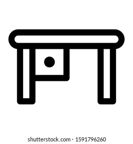desk icon isolated sign symbol vector illustration - high quality black style vector icons
