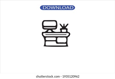 Desk icon or logo high resolution