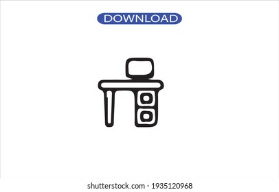 Desk icon or logo high resolution