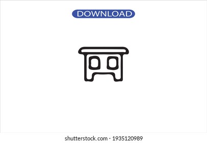 Desk icon or logo high resolution