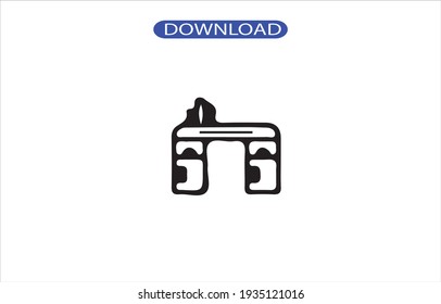Desk icon or logo high resolution