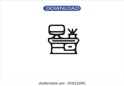 Desk icon or logo high resolution