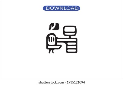 Desk icon or logo high resolution