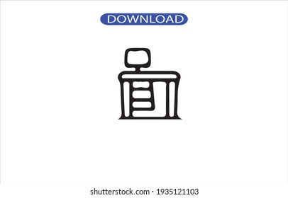 Desk icon or logo high resolution