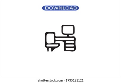 Desk icon or logo high resolution