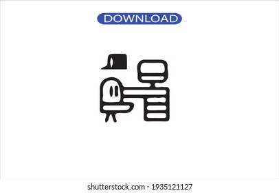 Desk icon or logo high resolution
