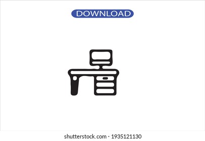 Desk icon or logo high resolution