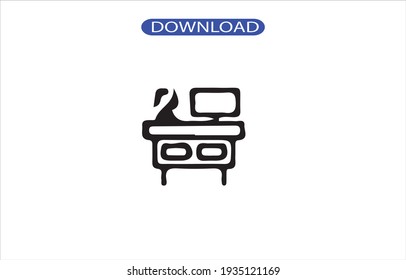 Desk icon or logo high resolution