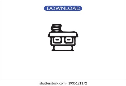 Desk icon or logo high resolution