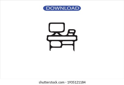 Desk icon or logo high resolution