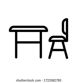 desk icon or logo isolated sign symbol vector illustration - high quality black style vector icons
