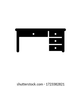 desk icon or logo isolated sign symbol vector illustration - high quality black style vector icons
