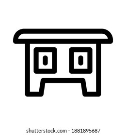 desk icon or logo isolated sign symbol vector illustration - high quality black style vector icons
