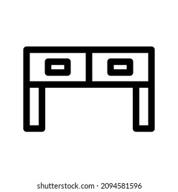 desk icon or logo isolated sign symbol vector illustration - high quality black style vector icons
