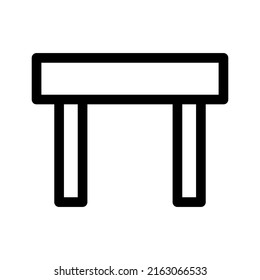 desk icon or logo isolated sign symbol vector illustration - high quality black style vector icons
