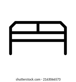 desk icon or logo isolated sign symbol vector illustration - high quality black style vector icons
