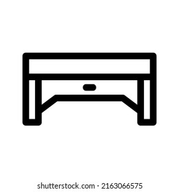 desk icon or logo isolated sign symbol vector illustration - high quality black style vector icons
