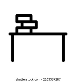 desk icon or logo isolated sign symbol vector illustration - high quality black style vector icons
