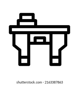 desk icon or logo isolated sign symbol vector illustration - high quality black style vector icons
