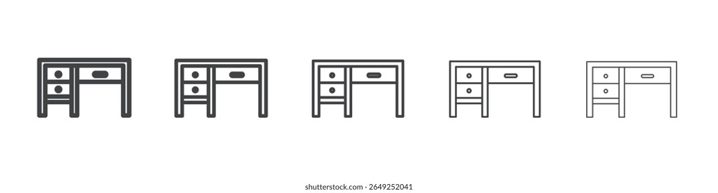 Icono de escritorio Ilustración simple Símbolo de colección